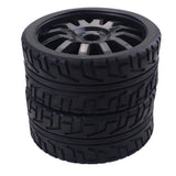 Max RC Car Umbrella Wheel Frame Rim Hex Tyres 1:8 Scale RC On Road Car Black
