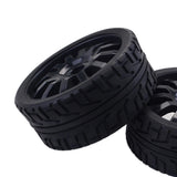 Max RC Car Umbrella Wheel Frame Rim Hex Tyres 1:8 Scale RC On Road Car Black