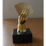 Max Alloy Poker Finger Trophy Winner Award for Casino Tournament Game Golden
