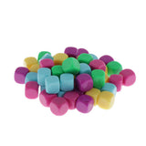 Max 50pcs Round Edge Blank Dices D6 Six Sided RPG Gaming Dice Gift Random Color