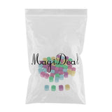 Max 50pcs Round Edge Blank Dices D6 Six Sided RPG Gaming Dice Gift Random Color