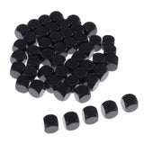 Max 50Pieces Round Edge Blank Dices D6 Six Sided RPG Gaming Dice Gift Black