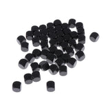 Max 50Pieces Round Edge Blank Dices D6 Six Sided RPG Gaming Dice Gift Black
