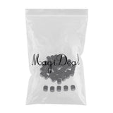 Max 50Pieces Round Edge Blank Dices D6 Six Sided RPG Gaming Dice Gift Black
