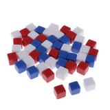 Max 50Pieces Square Edge Blank Dices D6 Six Sided RPG Gaming Dice Gift