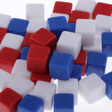 Max 50Pieces Square Edge Blank Dices D6 Six Sided RPG Gaming Dice Gift