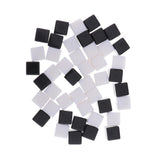 Max 50pcs Square Edge Blank Dices D6 Six Sided RPG Gaming Dice Gift Black White