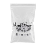 Max 50pcs Square Edge Blank Dices D6 Six Sided RPG Gaming Dice Gift Black White