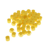 Max 50pcs Round Edge Blank Dices D6 Six Sided RPG Gaming Dice Gift Yellow
