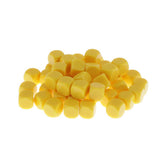 Max 50pcs Round Edge Blank Dices D6 Six Sided RPG Gaming Dice Gift Yellow