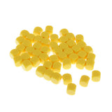 Max 50pcs Round Edge Blank Dices D6 Six Sided RPG Gaming Dice Gift Yellow