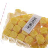Max 50pcs Round Edge Blank Dices D6 Six Sided RPG Gaming Dice Gift Yellow