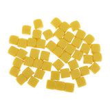 Max 50pcs Round Edge Blank Dices D6 Six Sided RPG Gaming Dice Gift Yellow