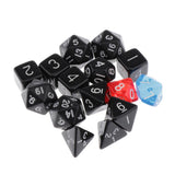 Max Polyhedral Dice TRPG Dice Acrylic for Dungeons & Dragons Board Game 15pcs