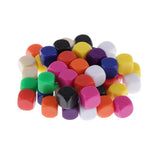 Max 50Pieces Square Edge Blank Dices D6 Six Sided RPG Gaming Dice Gift 16mm