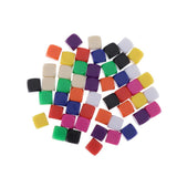 Max 50Pieces Square Edge Blank Dices D6 Six Sided RPG Gaming Dice Gift 16mm