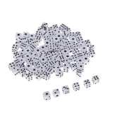 Max 100pcs 5mm Six Sided D6 Dice Dies for Dungeons and Dragons Game