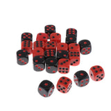 Max 24pcs 16mm Six Sided D6 Dice Dies for Dungeons and Dragons Game