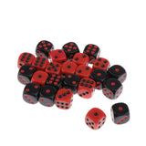 Max 24pcs 16mm Six Sided D6 Dice Dies for Dungeons and Dragons Game