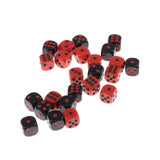 Max 24pcs 16mm Six Sided D6 Dice Dies for Dungeons and Dragons Game