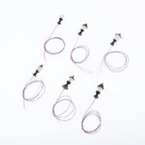 Max 10x Model Miniature Street Lights HO Scale LEDs Garden Lawn Lights 1:100 C