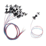 Max 10x Model Miniature Street Lights HO Scale LEDs Garden Lawn Lights 1:100 C