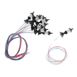 Max 10x Model Miniature Street Lights HO Scale LEDs Garden Lawn Lights 1:100 C