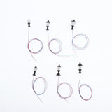 Max 10x Model Miniature Street Lights HO Scale LEDs Garden Lawn Lights 1:100 C
