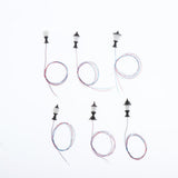 Max 10x Model Miniature Street Lights HO Scale LEDs Garden Lawn Lights 1:100 D