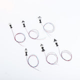 Max 10x Model Miniature Street Lights HO Scale LEDs Garden Lawn Lights 1:100 E