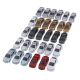 Max 30pcs Painted Model Cars Building Train Layout OO Scale 1:75