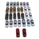 Max 30pcs Painted Model Cars Building Train Layout OO Scale 1:75