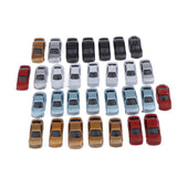 Max 30pcs Painted Model Cars Building Train Layout HO Scale 1:100
