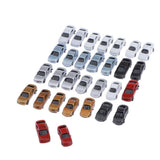 Max 30pcs Painted Model Cars Building Train Layout Z Scale  1:200