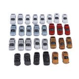 Max 30pcs Painted Model Cars Building Train Layout Z Scale  1:200