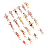 Max 20pcs Model Trains People Figures Scale Painted Beach Crowd Miniatures 1:50