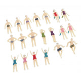 Max 20xModel Trains People Figures Scale Painted Beach Crowd Miniatures OO 1:75