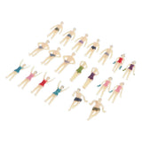 Max 20xModel Trains People Figures Scale Painted Beach Crowd Miniatures OO 1:75