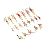 Max 20xModel Trains People Figures Scale Painted Beach Crowd Miniatures HO 1:100