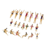 Max 20xModel Trains People Figures Scale Painted Beach Crowd Miniatures HO 1:100