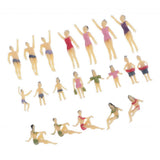 Max 20xModel Trains People Figures Scale Painted Beach Crowd Miniatures HO 1:100