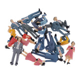 Max 20pcs G Scale 1:30 Painted Model Passengers People Figures Train Diorama