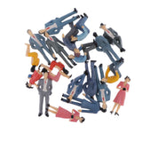 Max 20pcs G Scale 1:30 Painted Model Passengers People Figures Train Diorama