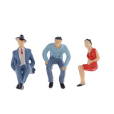 Max 20pcs G Scale 1:30 Painted Model Passengers People Figures Train Diorama