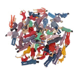 Max Lot of 50 pcs HO scale Model Train Building Layout Painted Figures 1/87