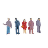 Max Lot of 50 pcs HO scale Model Train Building Layout Painted Figures 1/87