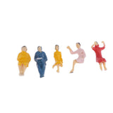 Max Lot of 50 pcs HO scale Model Train Building Layout Painted Figures 1/87