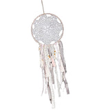 Max Creative Handmade Crochet Dream Catcher Home Car Pendant Decoration White
