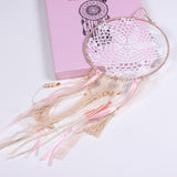 Max Creative Handmade Crochet Dream Catcher Home Car Pendant Decoration White