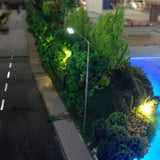 Max 10 Pieces Model Railway Train Lamp Post Street Lights HO OO Scale LEDs 1:100